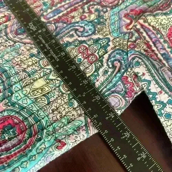 VTG Women’s Sz L Orvis Floral Reversible Quilted‎ Button Front Kimono Jacket - Picture 4 of 12